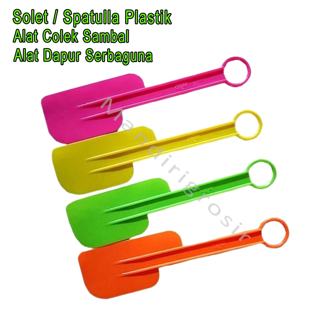 Spatulla Plastik *Solet * Alat Colek Sambal *Alat Dapur Serbaguna