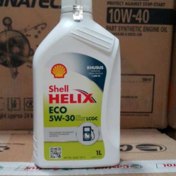 ► OLI MESIN MOBIL LCGC SHELL HELIX ECO 5W-30 1 LITER ➻
