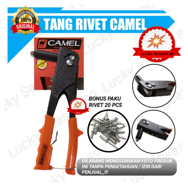 Tang Rivet Camel Free Paku Rivet 20pcs/Hand Rivet Bagus Murah