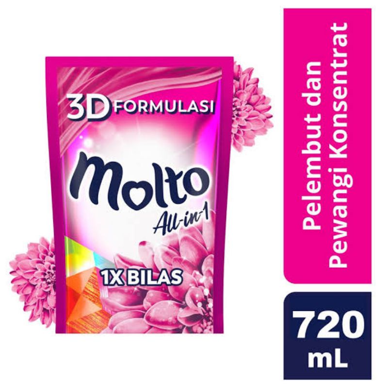 Jual MOLTO ALL IN ONE PINK 720ML | Shopee Indonesia