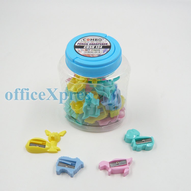 

(1 DRUM = 24 PCS) Serutan Pensil / Rautan Pensil / Serutan Lucu / Serutan Mini / Sharpener 134 Combo