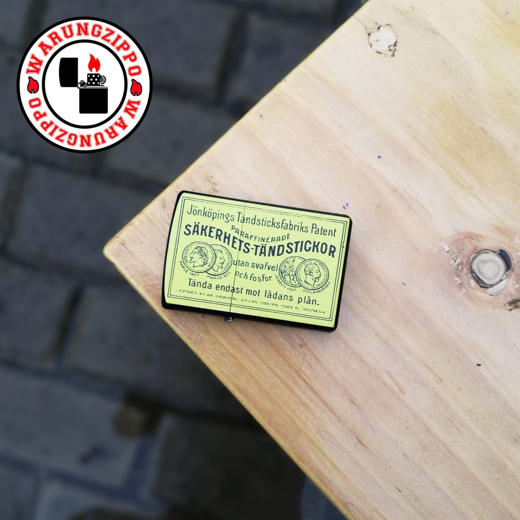 Korek model zippo korek kayu sakerhets