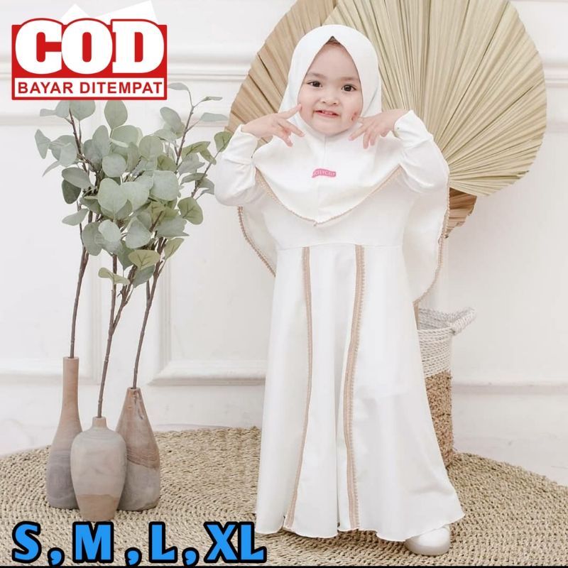Gamis set anak renda harga grosir murah harga konveksi