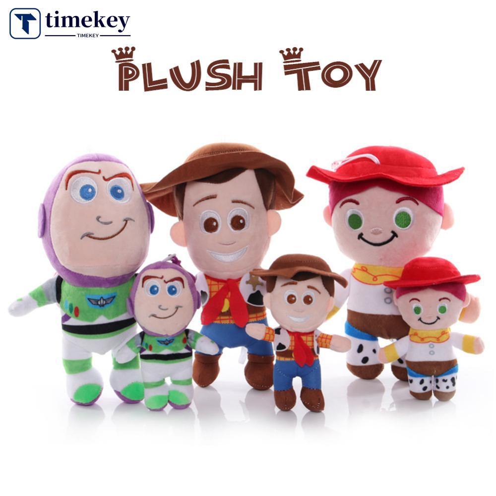 Timekey Mainan Boneka Plush Disney Pixar Toy Story Woody Buzz Lightyear 20cm Untuk Hadiah Anak A3Y5