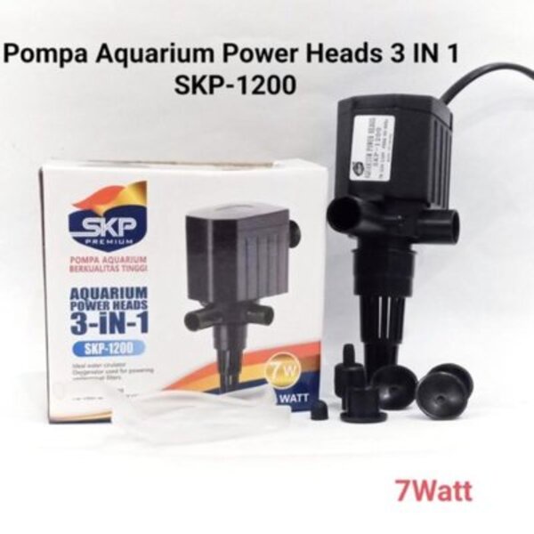 Pompa celup SKP, pompa celup aquarium SKP, power head SKP, pompa celup low watt, pompa aquascape SKP, pompa celup 3 in 1