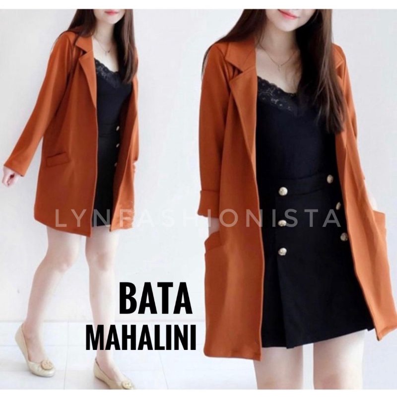 OUTER BLAZER WANITA SCUBA PREMIUM/KARDIGAN KERJA WANITA BASIC POLOS MURAH/ANDINE