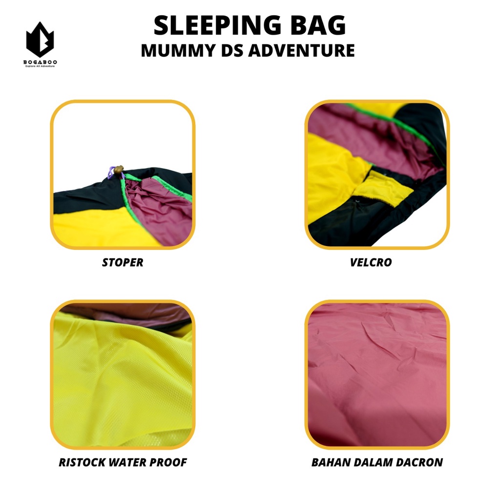 Sleeping Bag DS Mummy - SB DS  Dacron 4 0z Seri Catmount