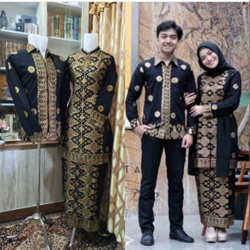 couple songket model kurung malaysia tanpa selendang/ada juga baju anak2 (chat admin)