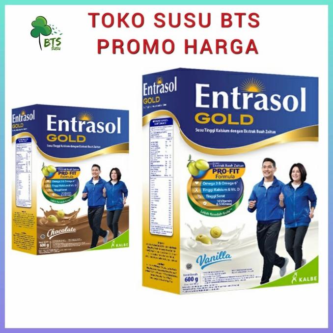 

[COD] Entrasol Gold 600 gram Vanila Coklat Susu Lansia [COD]