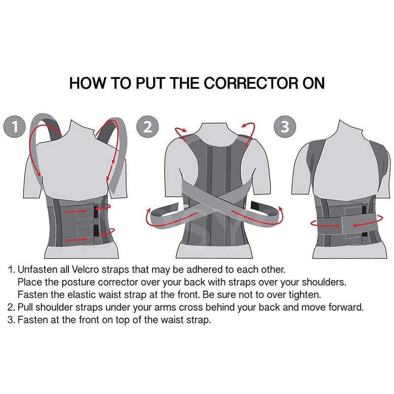 Back Posture Corrector Penyangga Tulang Belakang Penegak Punggung - L