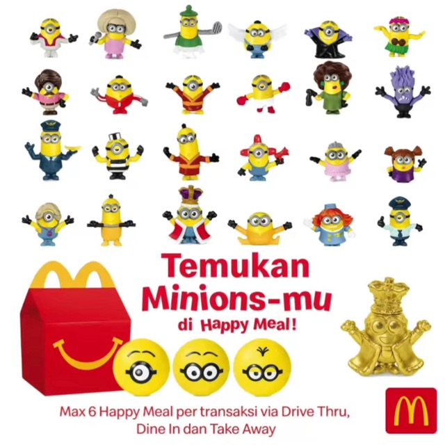 Minion Happy Meal Mcdonal’s Rise of Gru 2020