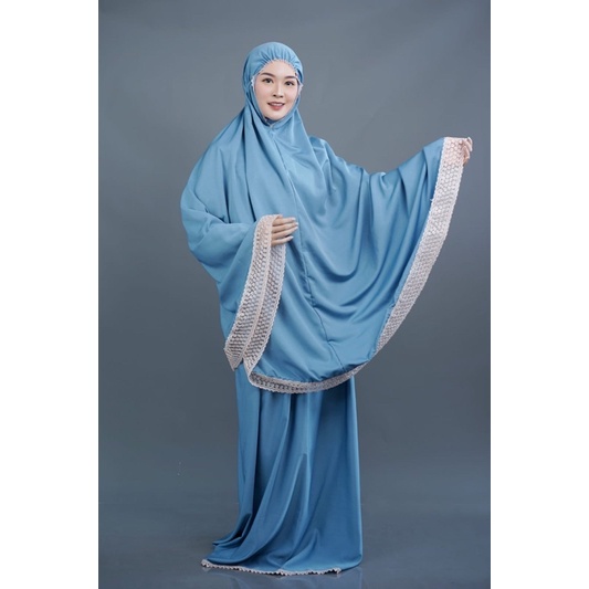 MUKENA DEWASA DAILY PREMIUM SILK FULL RENDA BAWAH