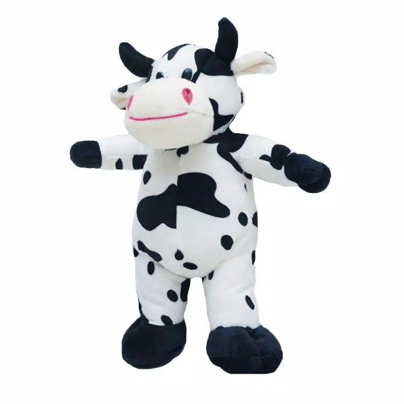 Boneka Sapi Standing Tinggi 50cm dan Tinggi 30cm Berlabel SNI sanagat cocok untuk mainan anak boneka animal