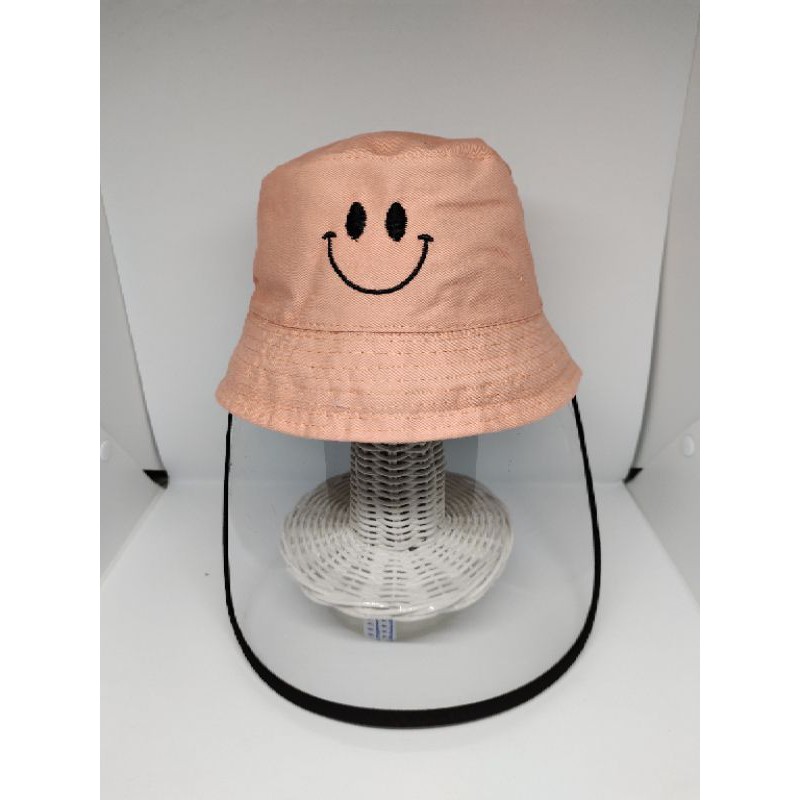 topi anak anti corona bucket hat anak topi bayi anti corona topi faceshield-51