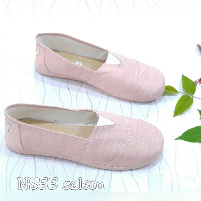 Borneo NS55 SEPATU FLATSHOES Kanvas  (6 WARNA)