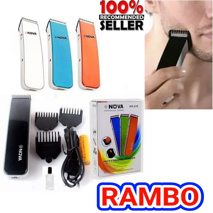 CUKUR NOVA TRIMMER NS-216 / ALAT CUKUR RAMBUT JENGGOT NS216 SR