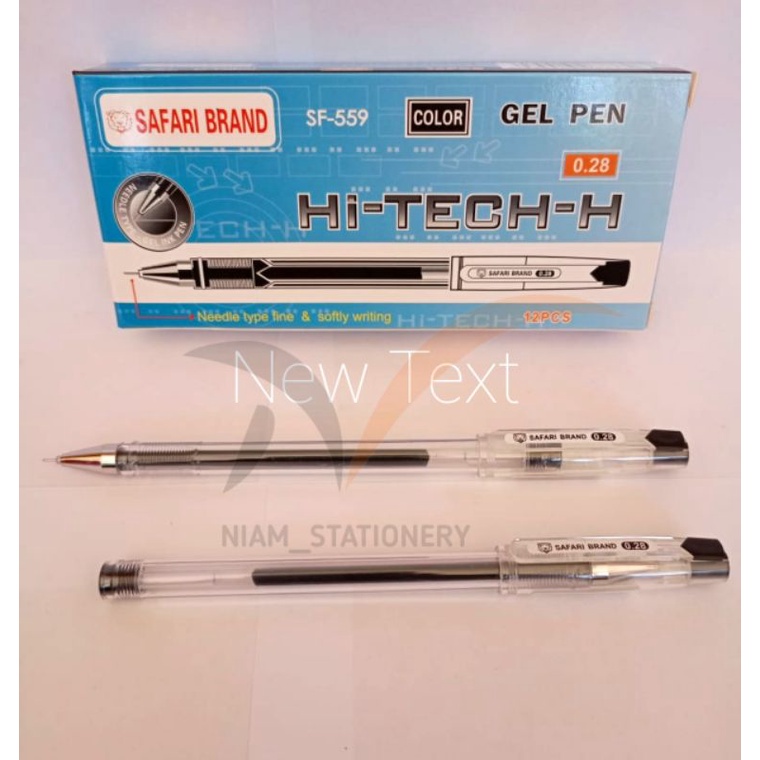 

SELUSIN ( 12 PCS ) Pulpen Hitech Safari Hi-tech-H Hitec Safari / EDS-ON 0.28 mm Bolpen Hitech Murah