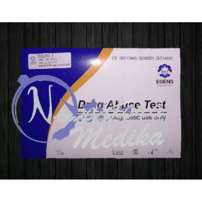 Strip Rapid Tes Narkoba Original Egens 3 Parameter l Drug Abuse Test Egens Diagnostic