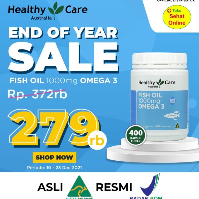 HEALTHY CARE FISH OIL OMEGA 3 - 400 KAPSUL Lc