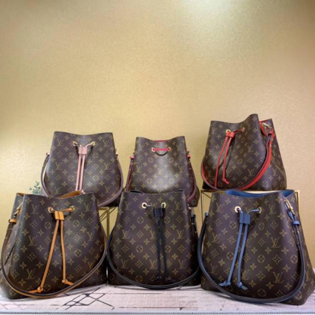 Tas Tote LV NeoNeo MM Monogram Canvas
