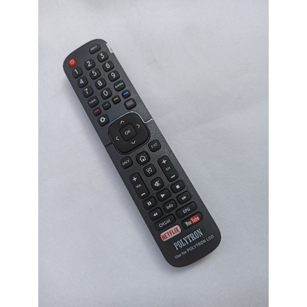 remot tv led politron netflix/remot multifungsi tv led politron 40,42,50,52inchi