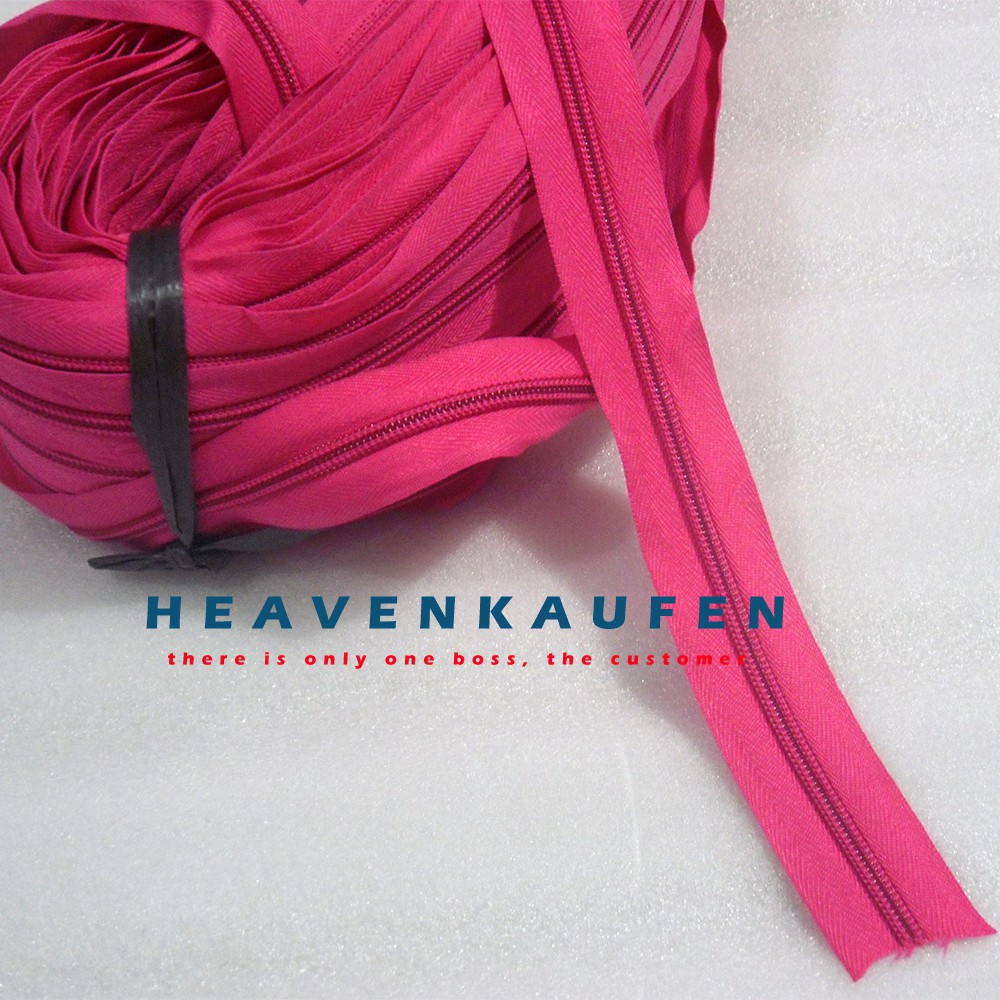 Resleting/Zipper Pink Fanta No. 5 AJ Amco Meteran