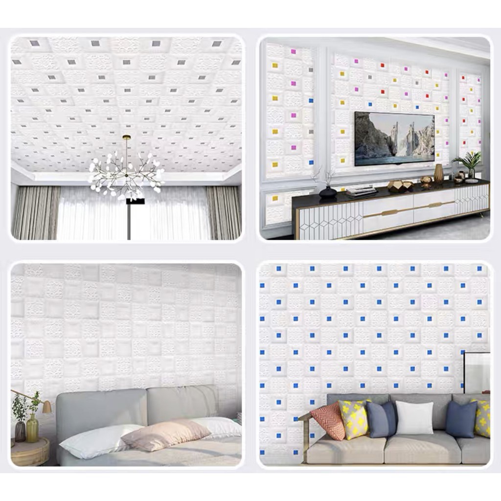 MurmerOfficial  R535 Wallpaper Kekinian Praktis Wallpeper Ruangan Dekorasi Mudah Termurah Wallpaper Dinding 3d Motif Gambar Wallfoam Dekorasi Kamar Murah