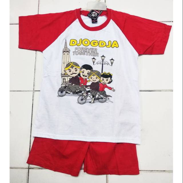 setelan anak kaos anak jogja santai baju anak anak oleholeh jogja