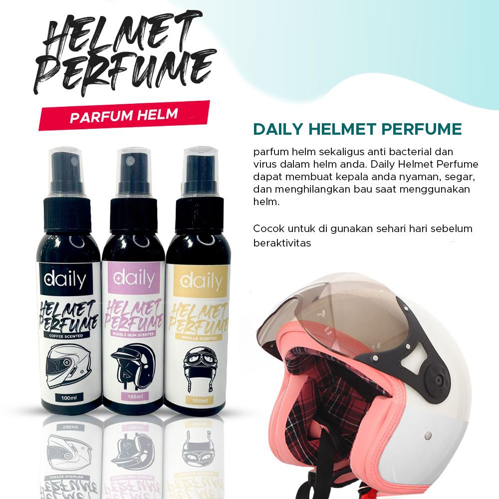 Parfum Helm Penghilang Bau Helm Daily Helmet Perfume Hilangkan Bau Helm Antibacterial