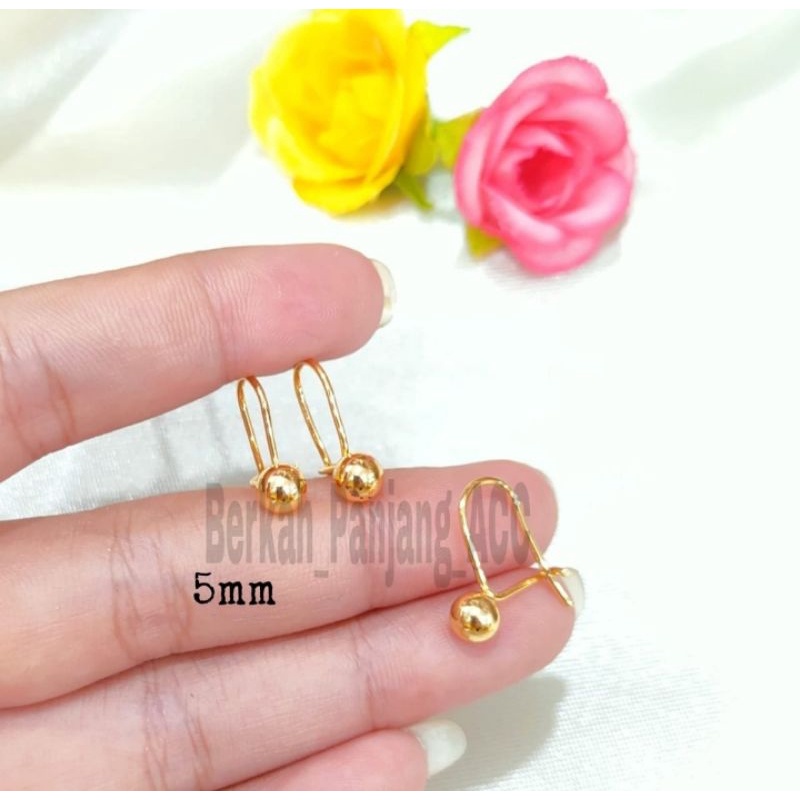 ANTING DESI BOLA DESAIN SUPER ELEGAN  KOREA PERHIASAN ANTI KARAT DAN ANTI LUNTUR