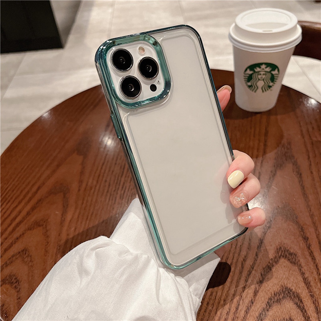 (Gen2) Soft case Tpu Transparan Untuk iPhone 13 12 11 Pro MAX XS MAX XR X 7 + 8 Plus