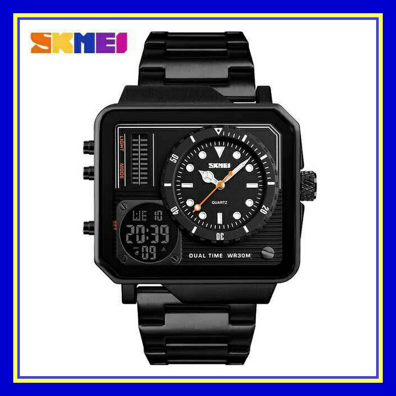 Jm Tangan Pria Digital Anti Air Water Resistant Tali Rubber Bisa  WK189 Jam Tangan Pria / Skmei 1392