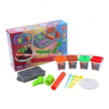 Emco Super Dough Activity Set BBQ Set Mainan Lilin membuat Barbeque Panggang Bakar