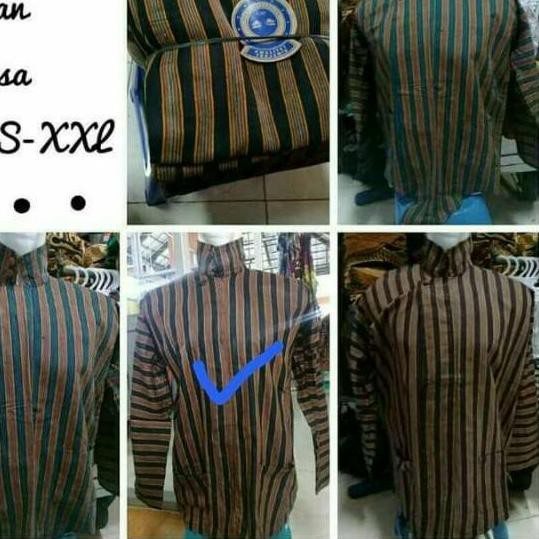 kebaya wanita PROMO 11.11Surjan Lurik / Baju Lurik / Baju Adat Jawa / Beskap Lurik TERMURAH