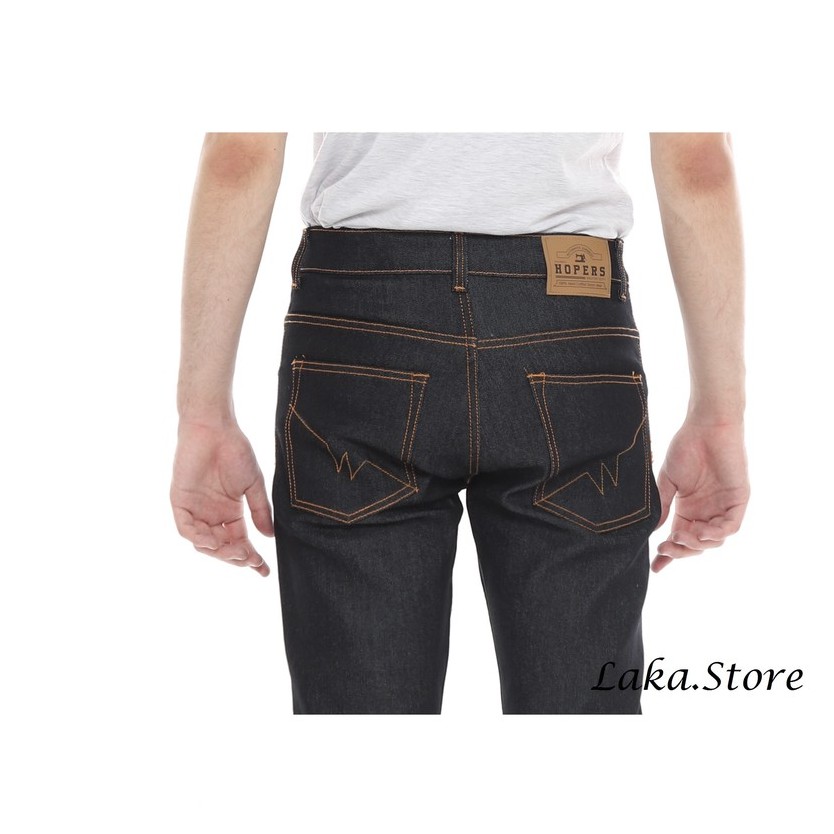 CELANA JEANS SELVEDGE DENIM SHELL STICH ACCENT 13.5oz BLACK INDIGO PRIA / CELANA SELVEDGE DENIM GARMEN