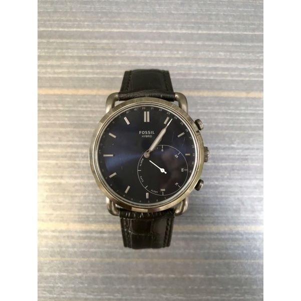 Jam Tangan Pria Fossil Hybrid Stainless Steel Kulit Bekas Second Preloved Aksesoris Fashion Analog C