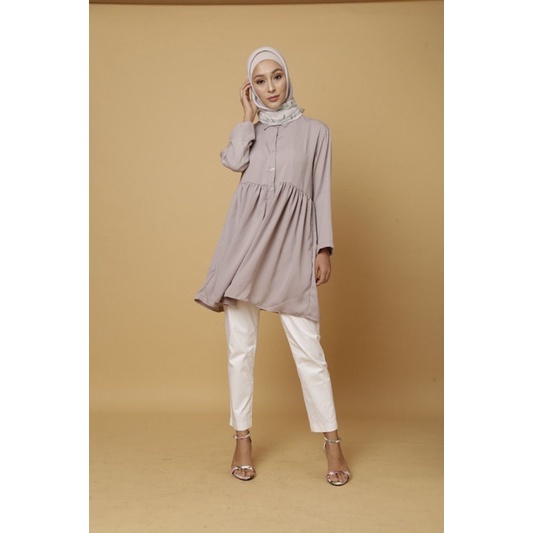 APRISCA TUNIC POLYESTER/ATASAN WANITA MUSLIM TUNIK