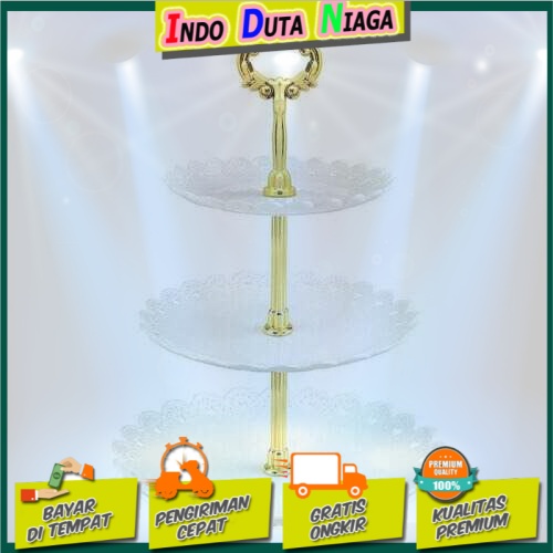 KITSTORM Rak Makan Kue Buah Cake Plate Stand Display - CF431