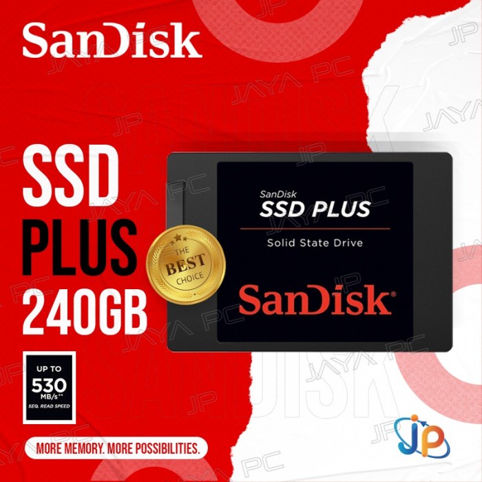 Sandisk SSD Plus 240GB Sata 3 - Sandisk SSD 240 GB 2.5"