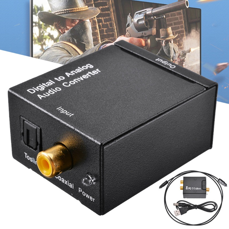 Btsg Optical Fiber Decoder SPDIF ATV DAC Amplifier Signal Converter Mudah Digunakan