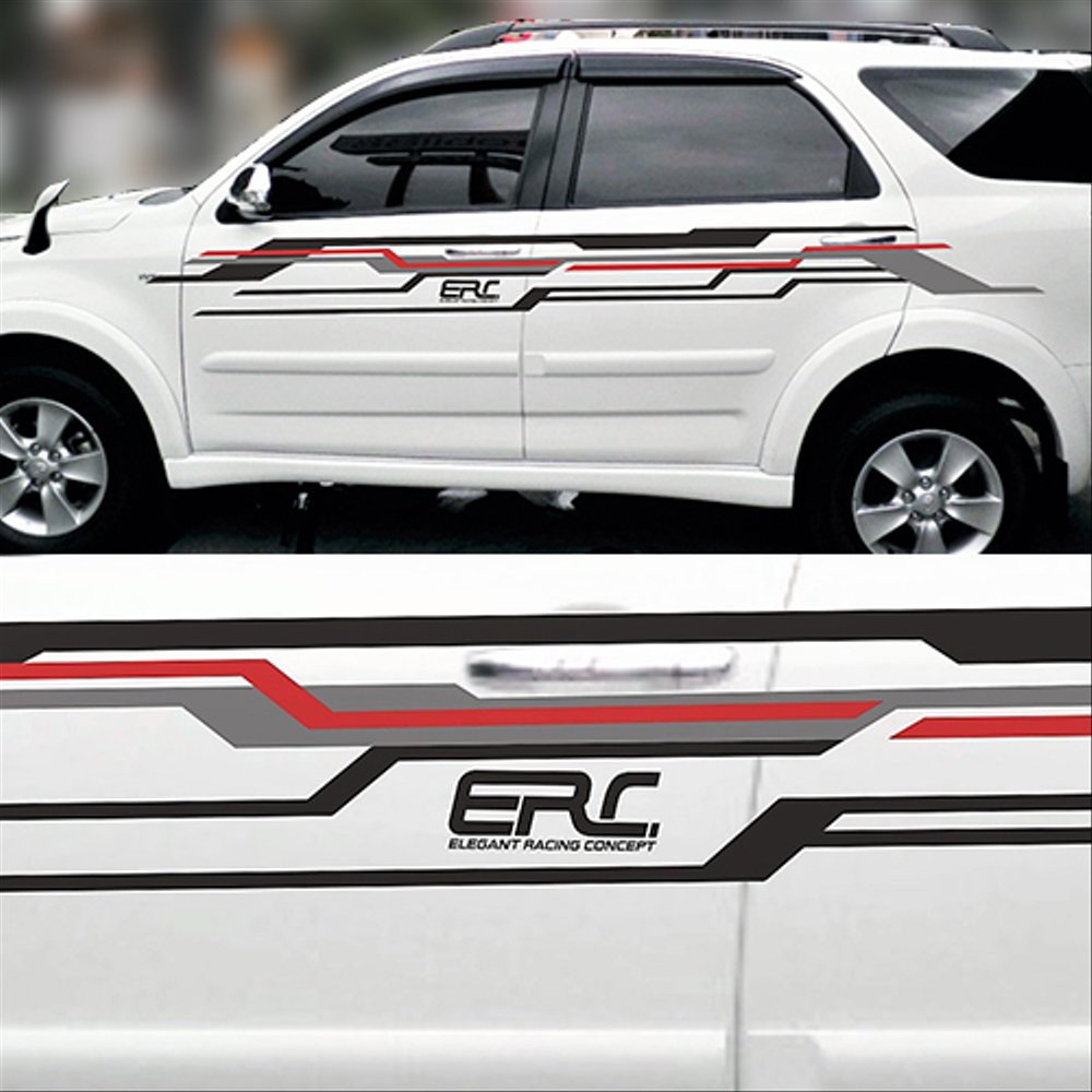 Stiker Mobil Keren Cutting Sticker Rush Erc Universal Shopee Indonesia