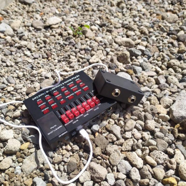 ((BISA COD)) SOUNDCARD V8 PLUS DAN CONVERTER SOUNDCARD V8 ALAT REKAMAN MIXER MURAH ALAT KARAOKE