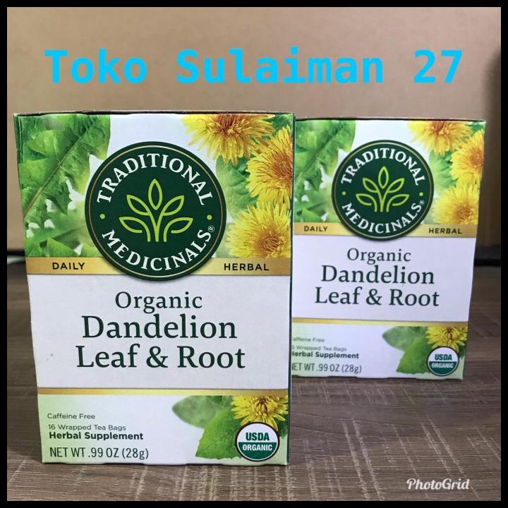 

DISKON TERBATAS !!! TRADITIONAL MEDICINALS ORGANIC DANDELION LEAF & ROOT HERBAL TEA 16 BAG TERLARIS