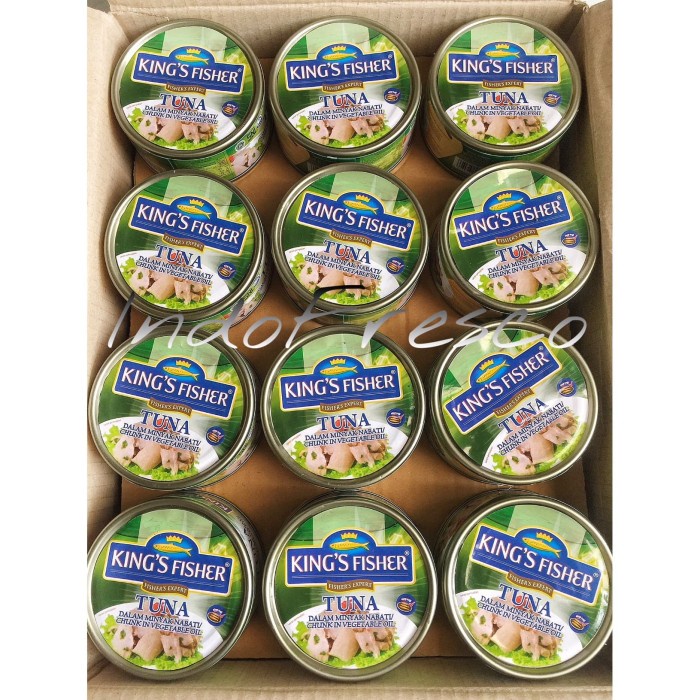 

Ikan Kaleng King'S Fisher Tuna In Oil- Tuna Kaleng 170G- 1Dus Khusus Gosend