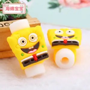 Pelindung Kabel Charger Universal Motif Kartun Hewan Untuk iPhone Huawei Xiaomi OPPO VIVO