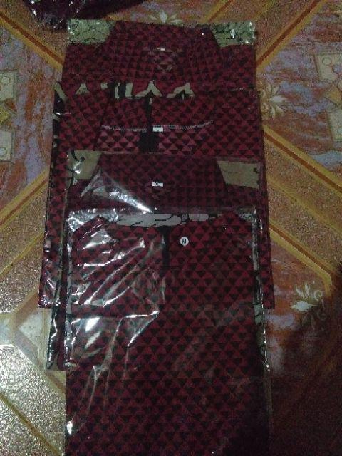 Batik Couple Keluarga Sania Ruffle Ori Ndoro Jowi Dnt Mataram