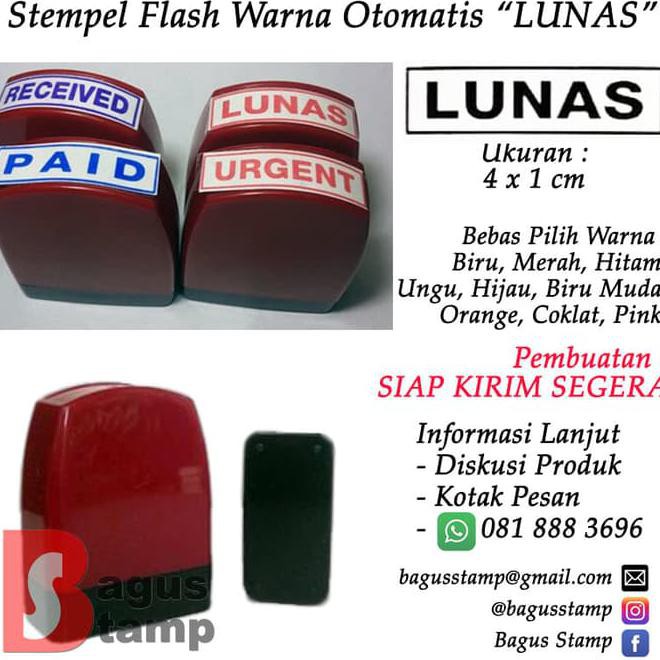 

Stempel Lunas Warna Otomatis Flash