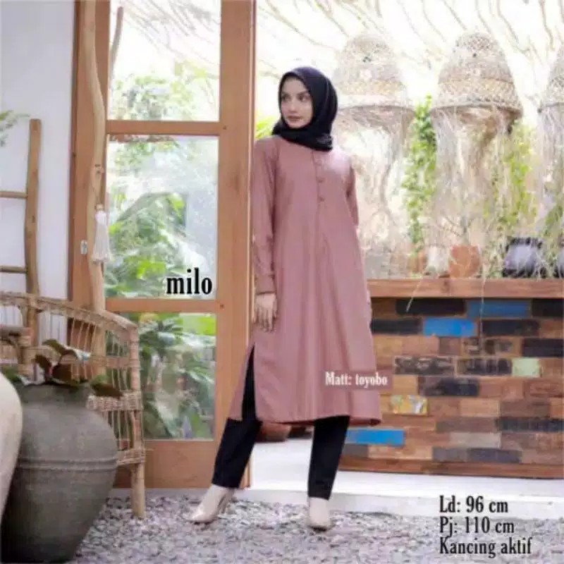 LONG TUNIK / BAHAN TOYOBO ADEM / TUNIK ADEM / DAILY TUNIK MURAH / TUNIK TERBARU