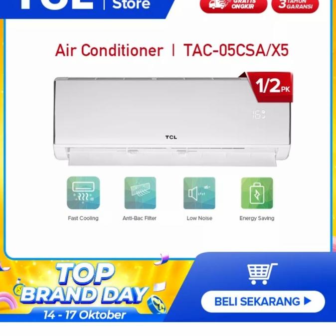 AC TCL 1/2 PK STANDAR + PASANG