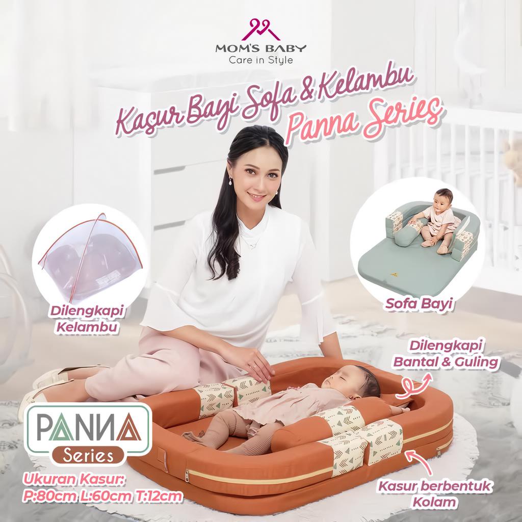 Kasur Bayi Sofa + Kelambu Panna Series - MBK4019 Moms Baby